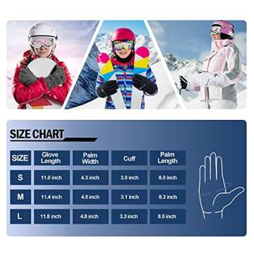 Andorra Ski Gloves: Waterproof & Touchscreen for Winter