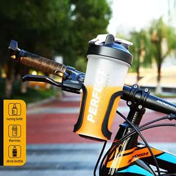 Pack of 2 Stroller Cup Holders, Universal Drinks Holder for Bikes, Trolleys or Walkers