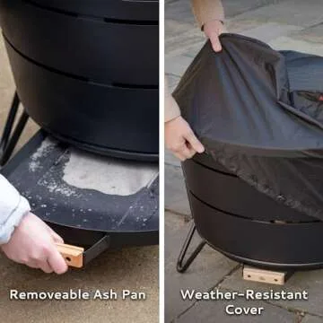 TIKI Smokeless 27.5 in. Reunion Fire Pit for Cozy Gatherings