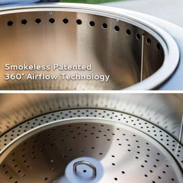 TIKI Smokeless 27.5 in. Reunion Fire Pit for Cozy Gatherings