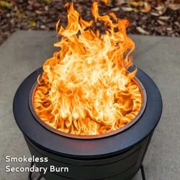TIKI Smokeless 27.5 in. Reunion Fire Pit for Cozy Gatherings