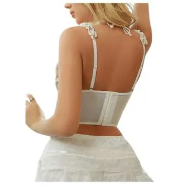 Stylish OYOANGLE Floral Print Bustier Top for Women