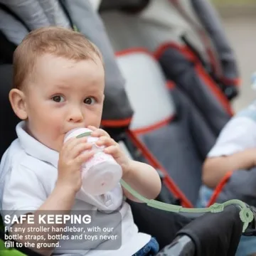Socub Baby Teething Clip Straps for Strollers and Car Seats
