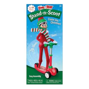 The Elf on the Shelf Stand n Scoot - Plastic Scooter Prop for Silly Christmas elf Scenes!