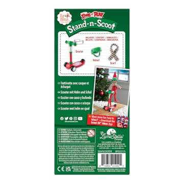 The Elf on the Shelf Stand n Scoot - Plastic Scooter Prop for Silly Christmas elf Scenes!