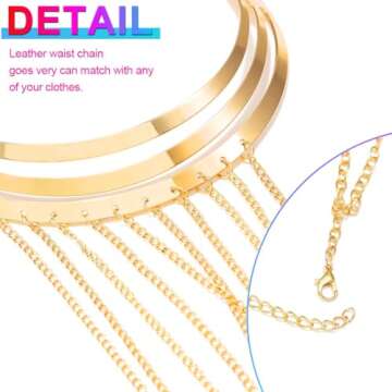 Nicute Gold Body Chain Layered Bra Chain Tassel Shoulder Chain Egyptian Body Jewelry for Women