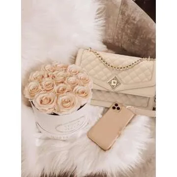 LOVEVOOK Shoulder Bag for Women Quilted Crossbody Purse,Leather Chain Bag for Gift Classic Satchel Handbag Nude