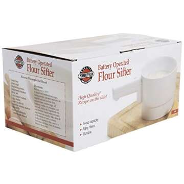 Norpro Battery Operated Sifter, White
