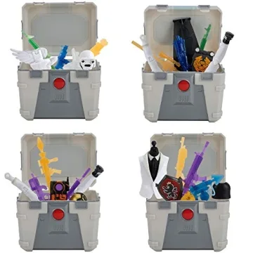 FORTNITE Ghost Henchman Chest Set - 4 Chests, 8 Back Bling, 12 Weapons