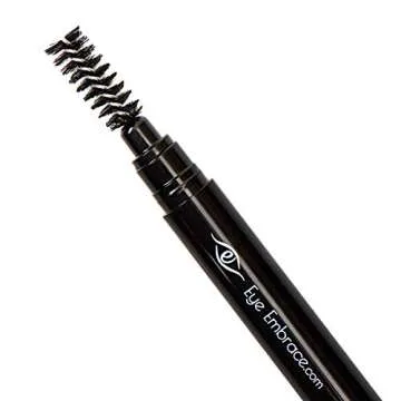 Eye Embrace Cool Helen: Light Gray Eyebrow Pencil – Waterproof, Double-Ended Automatic Angled Tip & Spoolie Brush, Cruelty-Free