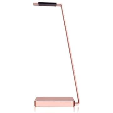 LUXA2 E-One Rose Gold Solid-Metal Aluminum Universal Gaming Headphone Stand/Hanger/Holder for Headsets Display HO-HDP-ALE1RG-00
