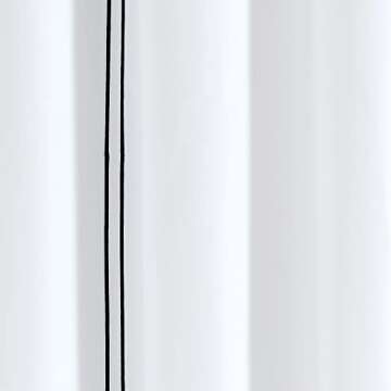 Lush Decor Hotel Collection Shower Curtain, 72" x 72", White & Black