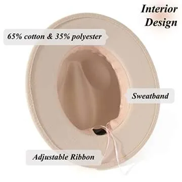 Lisianthus Womens Fedora Hat - Stylish and Comfortable