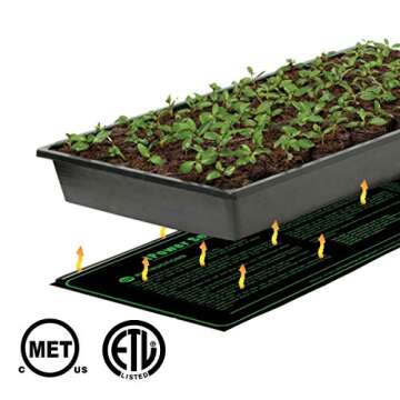 iPower Durable Seedling Heat Mat with Controller
