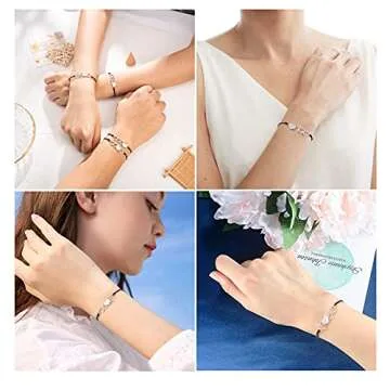 Tarsus 4 Best Friend Bracelets Matching Sister Friendship Heart Bracelet Jewelry Galentines Valentin...