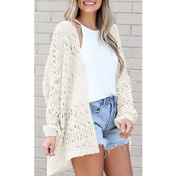 Lightweight Crochet Cardigan for Women - Chic & Versatile
