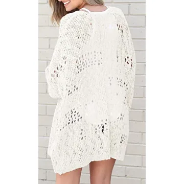 Lightweight Crochet Cardigan for Women - Chic & Versatile