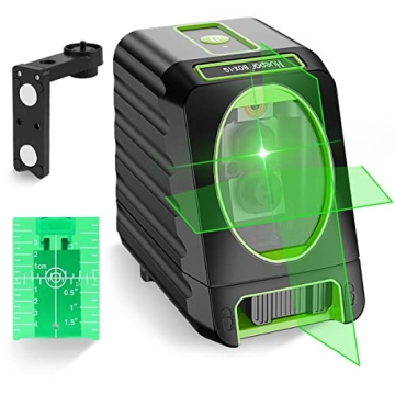 Huepar Box-1G Laser Level Self-Leveling, 150ft Outdoor Green Cross Line with Pulse Mode, 150° Verti...