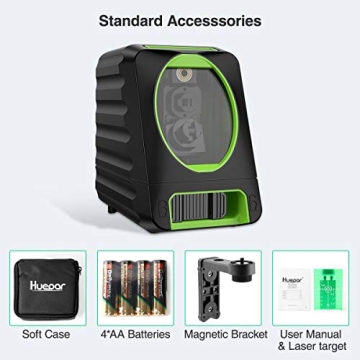 Huepar BOX-1G Laser Level - High Precision Green Laser