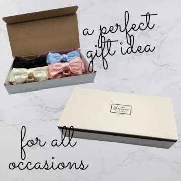 Bestiee Accessories 4-pack Hair Clip, Satin Bow Claw Clips for Women, 5.5x2.5x12 inches, Durable, El...