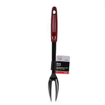 Chef Craft Select Nylon Meat Cooking Fork, 13 inch, Red