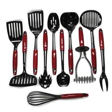 Chef Craft Select Nylon Meat Cooking Fork, 13 inch, Red