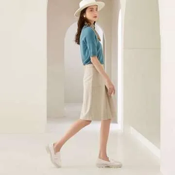 JENN ARDOR Chunky Heels Women's Comfortable Loafers