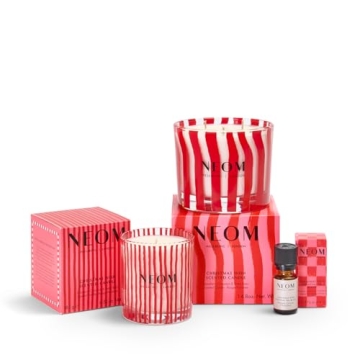 NEOM Luxury Christmas Wish Scented Candle - Relax with Aromatherapy