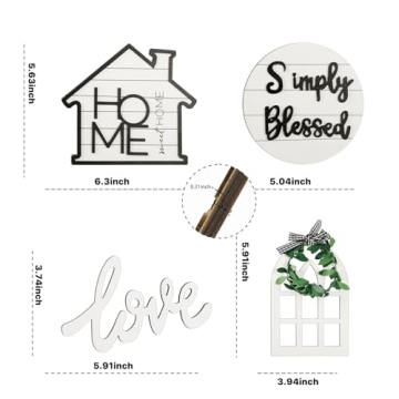 Fall Tiered Tray Decor Set 10 Rustic Farmhouse Pieces  