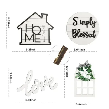 Fall Tiered Tray Decor Set 10 Rustic Farmhouse Pieces  