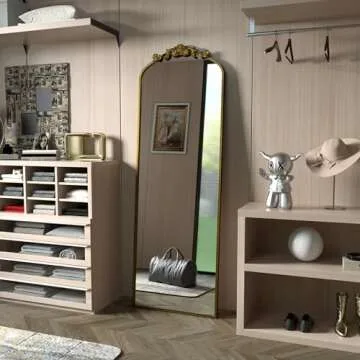 Luxurious SMIROR Gold Full Length Floor Mirror