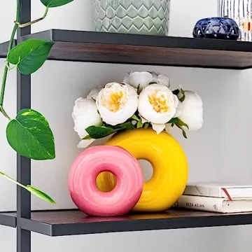 EdensDECOR Colorful Ceramic Flower Vase for Stylish Decor
