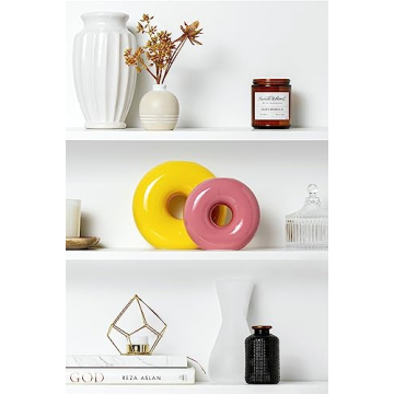 EdensDECOR Colorful Ceramic Flower Vase for Stylish Decor