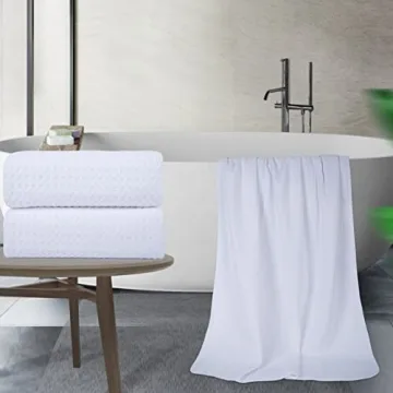 POLYTE Microfiber Oversize Quick Dry Bath Towel Set - Ultra Soft