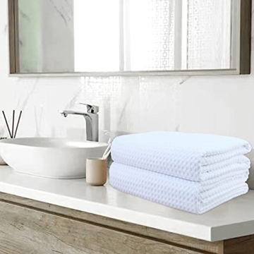 POLYTE Microfiber Oversize Quick Dry Bath Towel Set - Ultra Soft