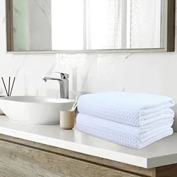 POLYTE Microfiber Oversize Quick Dry Bath Towel Set - Ultra Soft