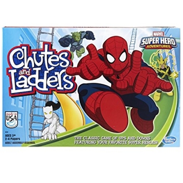 Chutes and Ladders Marvel Spider-Man Edition Board Game for Kids