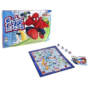 Chutes and Ladders Marvel Spider-Man Edition Board Game for Kids
