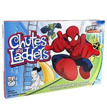 Chutes and Ladders Marvel Spider-Man Edition Board Game for Kids
