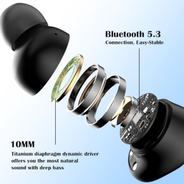 Monster Wireless Earbuds - Bluetooth 5.3 Headphones with Bass