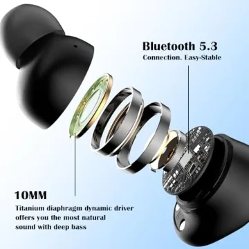 Monster Wireless Earbuds - Bluetooth 5.3 Headphones with Bass