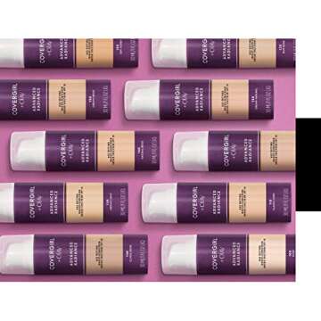 COVERGIRL Advanced Radiance Age Defying Liquid Foundation in Classic Ivory, Hides Wrinkles & Lines, Sensitive Skin Safe, Packaging May Vvary