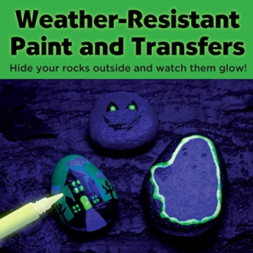 Halloween Rock Painting Kit for Kids Aged 6-8