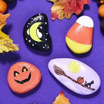 Halloween Rock Painting Kit for Kids Aged 6-8