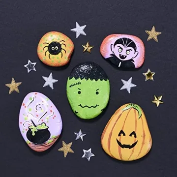 Halloween Rock Painting Kit for Kids Aged 6-8