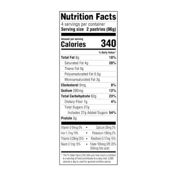 Blueberry Frosted Toaster Pastries 13.5 Oz 8 Ct