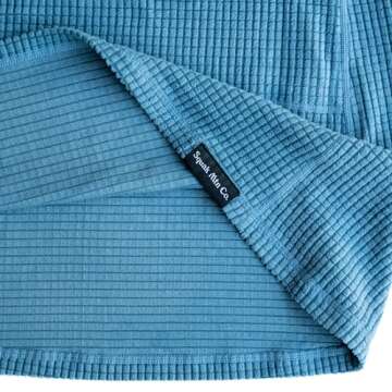 Squak Mountain Co. Women's Outdoor Adventure Fleece Hoodie Camp Dress, Medium, Sawtooth Sky