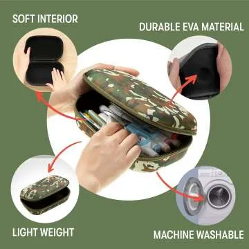 Large Capacity Zipit Camo Pencil Box for School