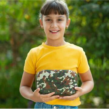 Large Capacity Zipit Camo Pencil Box for School