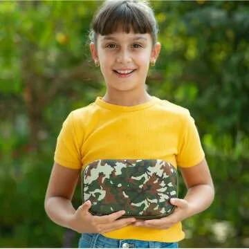 Large Capacity Zipit Camo Pencil Box for School